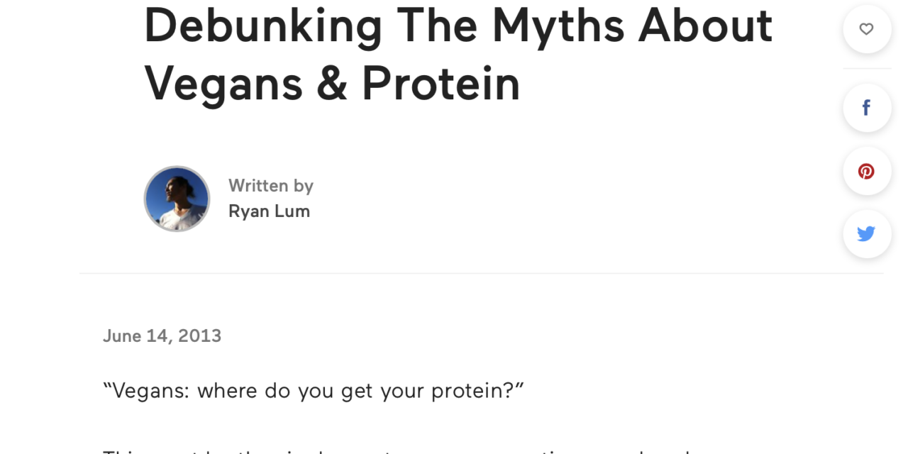 Where Do You Get Your Protein? The Protein Myth.