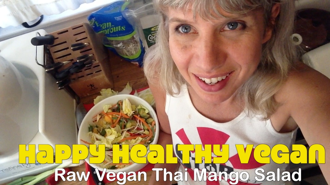 Vegan Thai Mango Salad Recipe Demo