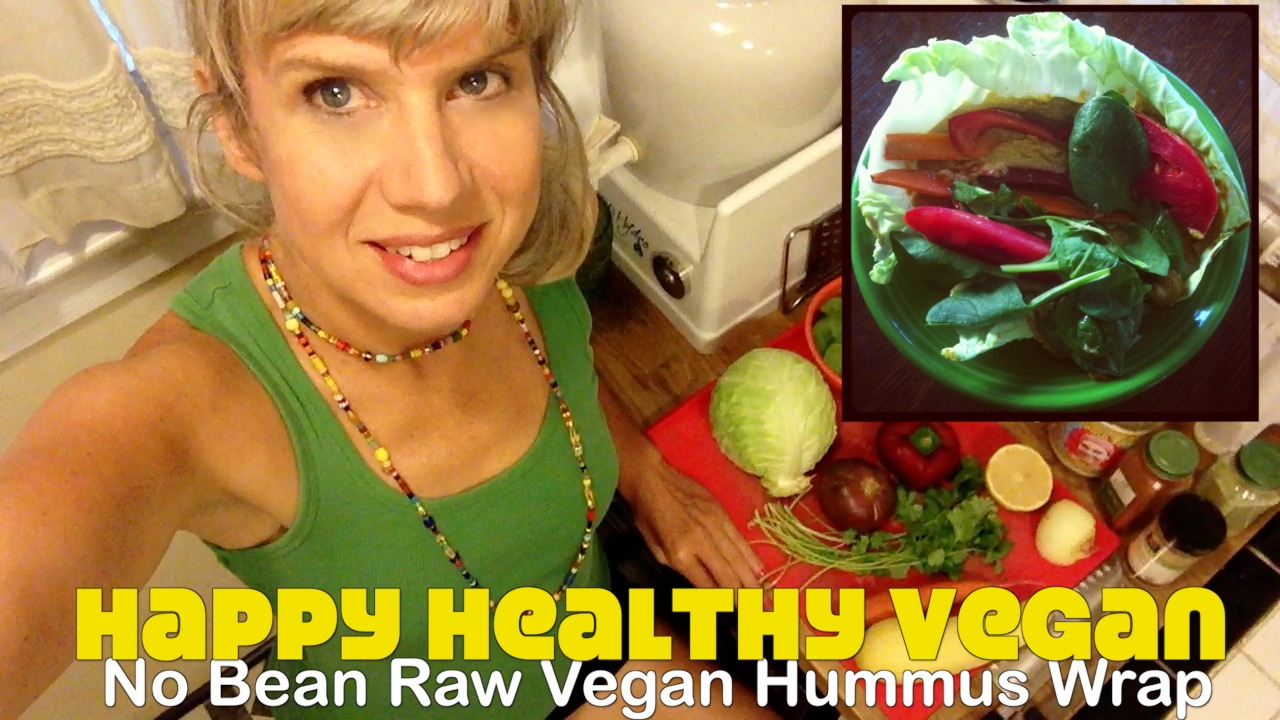 No Bean Raw Vegan Hummus Wrap Recipe