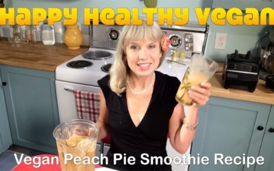 Vegan Peach Pie Smoothie Recipe DEmo
