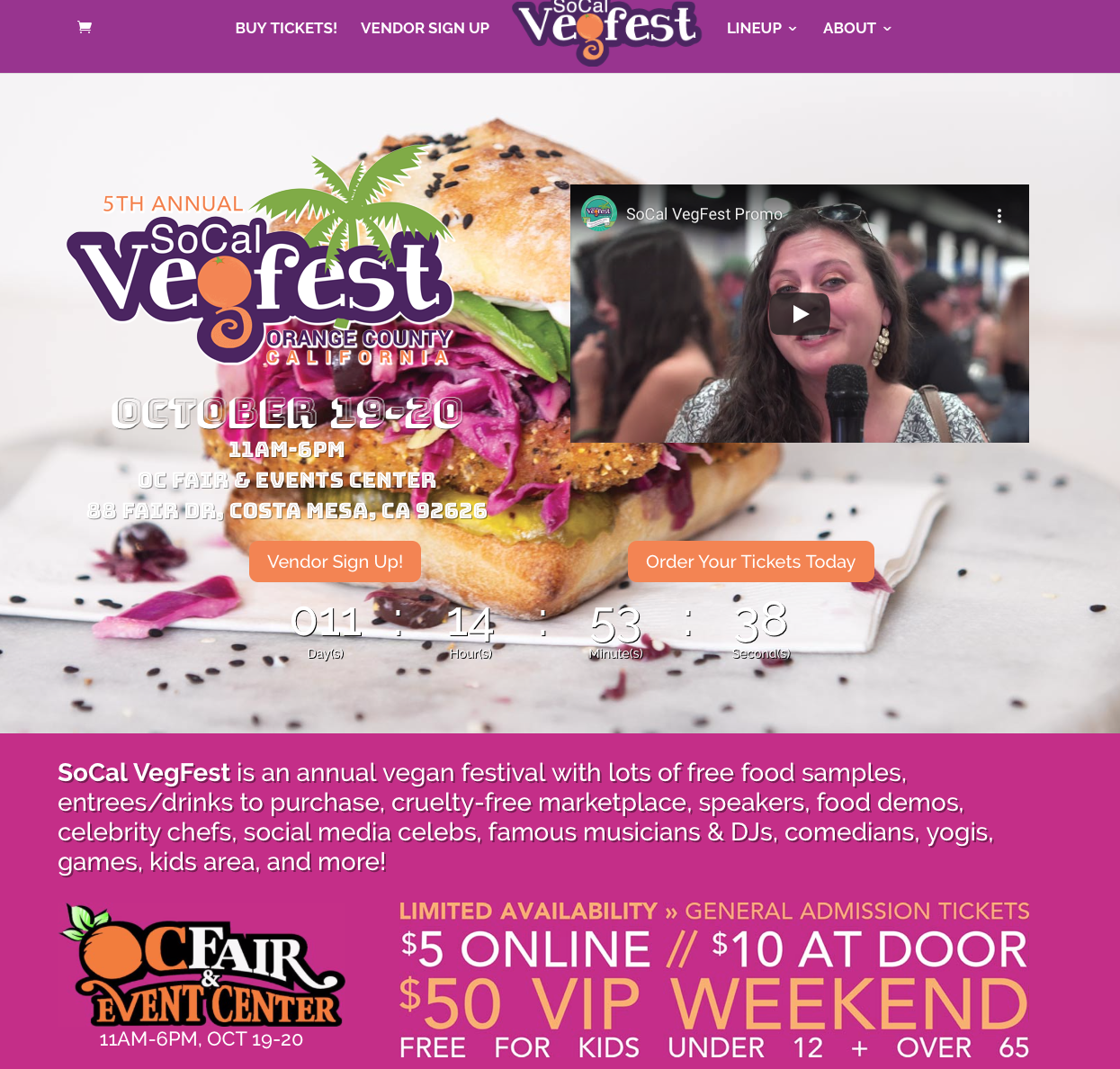 SoCal Vegfest – October 19 & 20