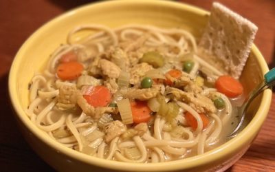 Not Chicken Noodle Soup [Oil Free Vegan Recipe]