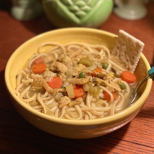 Not Chicken Noodle Soup [Oil Free Vegan Recipe]