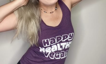 Happy Healthy Vegan Ladies Tank Back in stock