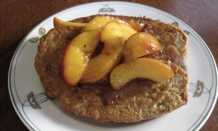 Vegan French Toast with Carmelized Peaches Recipe